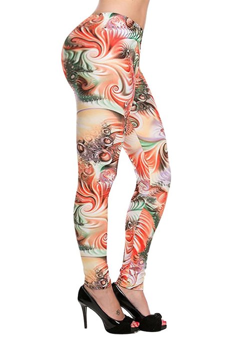 Amour Women's Pattern Leggings Cotton Stretch Pant