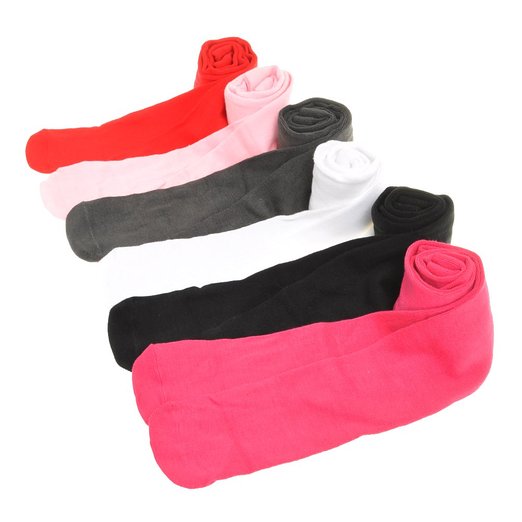Angelina 6-Pair-Pack Girls Winter Tights #001