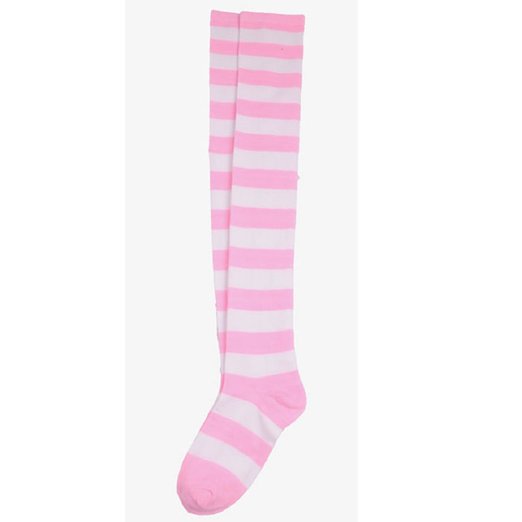 Aokdis Striped Thigh High Socks Over Knee Girls Womens Halloween Cosplay