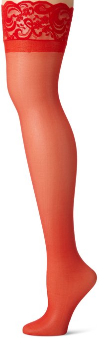 Dreamgirl Women's Silicone Lace Top Thigh High